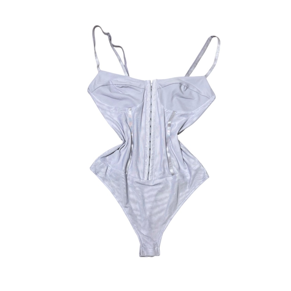 Free People Intimately Night Rhythm Corset Bodysuit Lilac Size XS - Picture 4 of 9